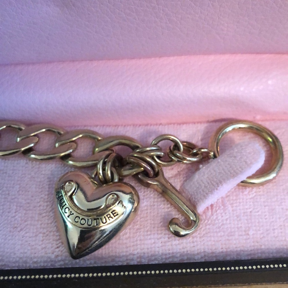 Juicy Couture puffy heart bracelet